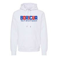 Boricua Puerto Rico Pride Puerto Rican Taino African Spanish Premium Hoodie