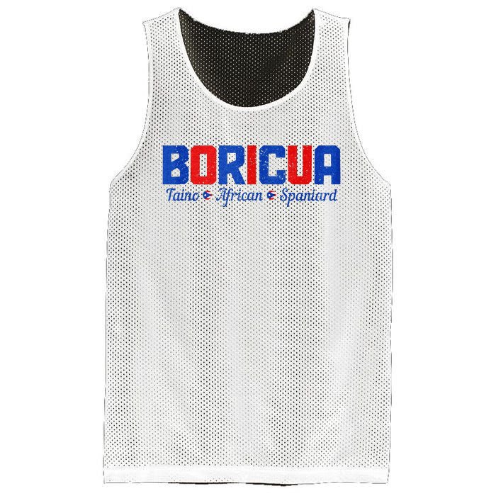 Boricua Puerto Rico Pride Puerto Rican Taino African Spanish Mesh Reversible Basketball Jersey Tank