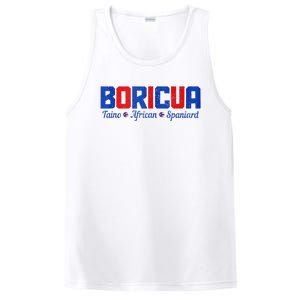 Boricua Puerto Rico Pride Puerto Rican Taino African Spanish PosiCharge Competitor Tank