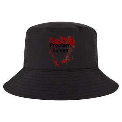 Bloody Problem Solved Halloween Cool Comfort Performance Bucket Hat