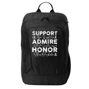 Breast Pink Support Admire Honor Breast Cancer Awareness City Backpack