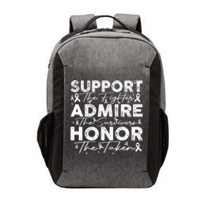 Breast Pink Support Admire Honor Breast Cancer Awareness Vector Backpack