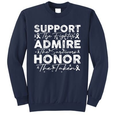 Breast Pink Support Admire Honor Breast Cancer Awareness Sweatshirt