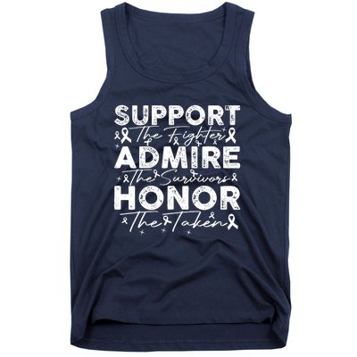 Breast Pink Support Admire Honor Breast Cancer Awareness Tank Top