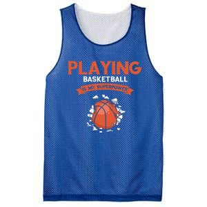 Basketball Player Superpower Bball Baller Basketball Great Gift Mesh Reversible Basketball Jersey Tank