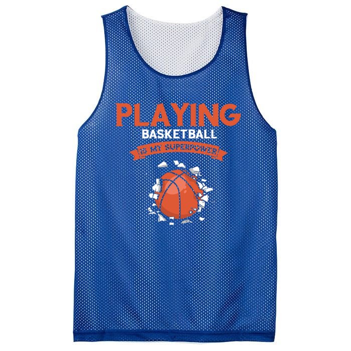 Basketball Player Superpower Bball Baller Basketball Great Gift Mesh Reversible Basketball Jersey Tank