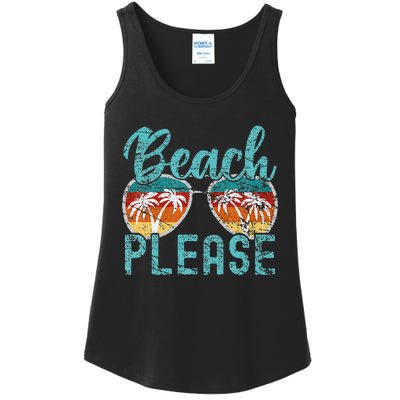 Beach Please Summer Vacay Vibes Beach Vacation Ladies Essential Tank