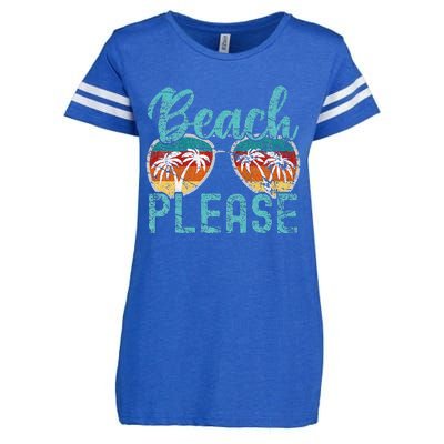 Beach Please Summer Vacay Vibes Beach Vacation Enza Ladies Jersey Football T-Shirt