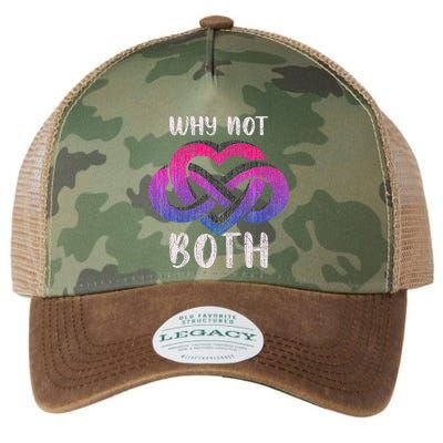 Bisexual Polyamory Symbol Why Not Both Bi Pride Legacy Tie Dye Trucker Hat