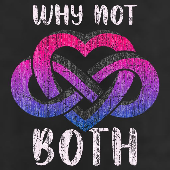 Bisexual Polyamory Symbol Why Not Both Bi Pride Cool Comfort Performance Bucket Hat