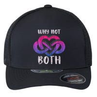 Bisexual Polyamory Symbol Why Not Both Bi Pride Flexfit Unipanel Trucker Cap