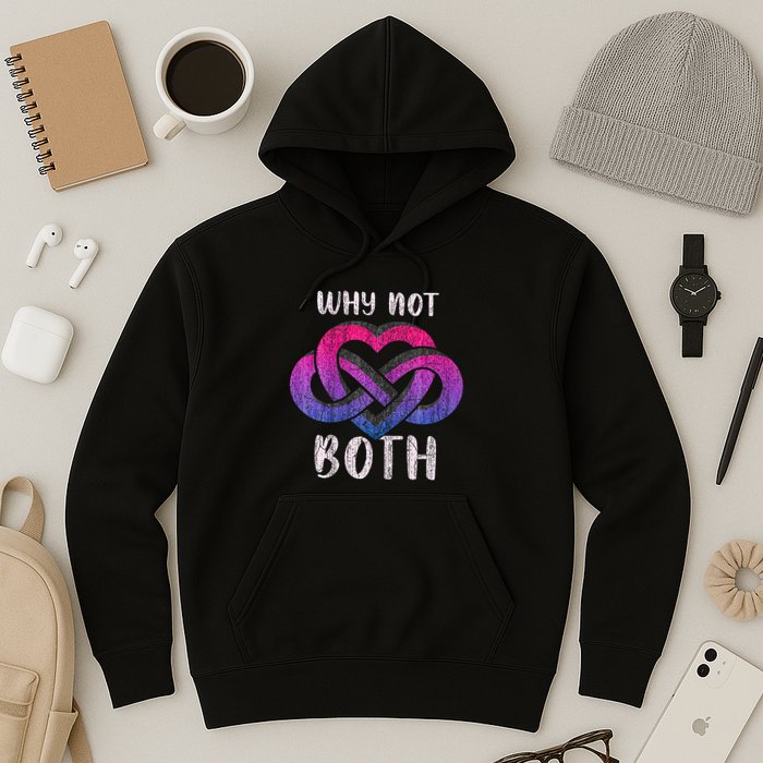 Bisexual Polyamory Symbol Why Not Both Bi Pride Hoodie