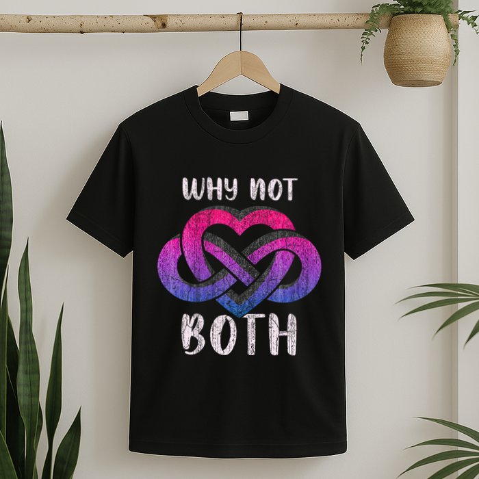 Bisexual Polyamory Symbol Why Not Both Bi Pride T-Shirt