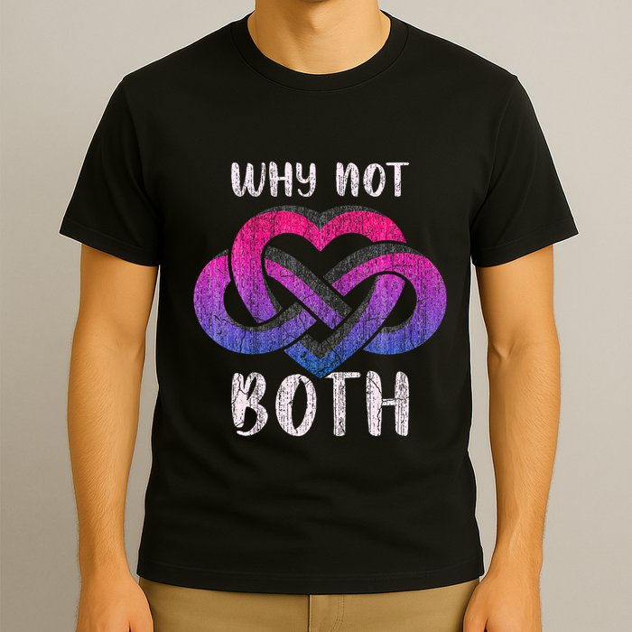 Bisexual Polyamory Symbol Why Not Both Bi Pride T-Shirt