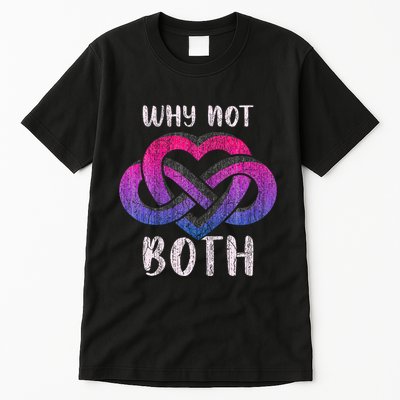 Bisexual Polyamory Symbol Why Not Both Bi Pride Tall T-Shirt