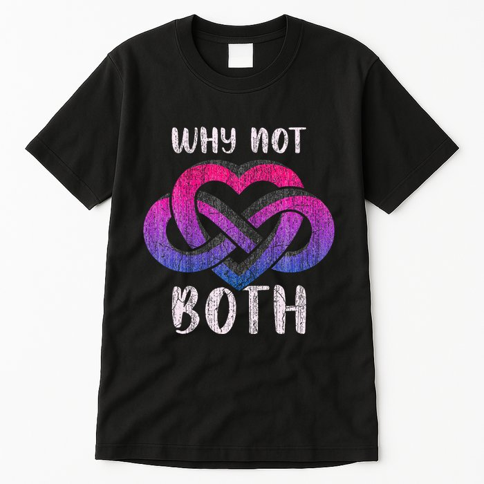 Bisexual Polyamory Symbol Why Not Both Bi Pride Tall T-Shirt