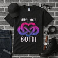 Bisexual Polyamory Symbol Why Not Both Bi Pride Tall T-Shirt