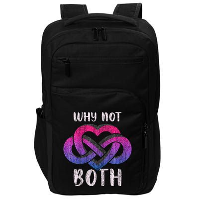 Bisexual Polyamory Symbol Why Not Both Bi Pride Impact Tech Backpack