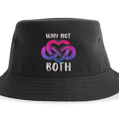 Bisexual Polyamory Symbol Why Not Both Bi Pride Sustainable Bucket Hat