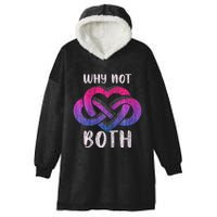 Bisexual Polyamory Symbol Why Not Both Bi Pride Hooded Wearable Blanket