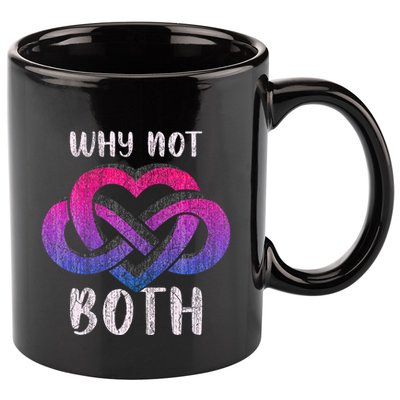 Bisexual Polyamory Symbol Why Not Both Bi Pride 11oz C Handle Ceramic Mug