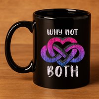 Bisexual Polyamory Symbol Why Not Both Bi Pride 11oz C Handle Ceramic Mug
