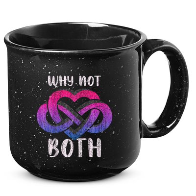 Bisexual Polyamory Symbol Why Not Both Bi Pride 15oz Campfire Ceramic Mug