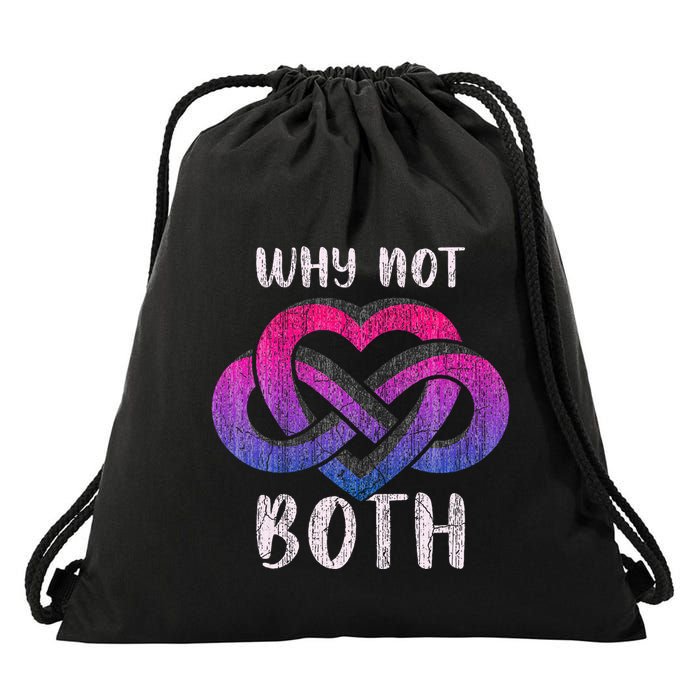 Bisexual Polyamory Symbol Why Not Both Bi Pride Drawstring Bag