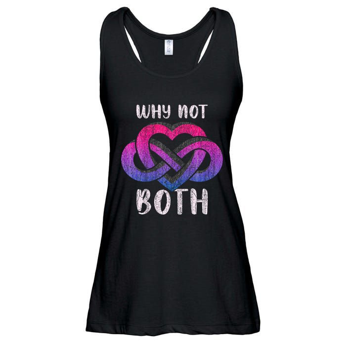 Bisexual Polyamory Symbol Why Not Both Bi Pride Ladies Essential Flowy Tank