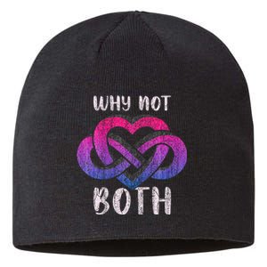 Bisexual Polyamory Symbol Why Not Both Bi Pride Sustainable Beanie