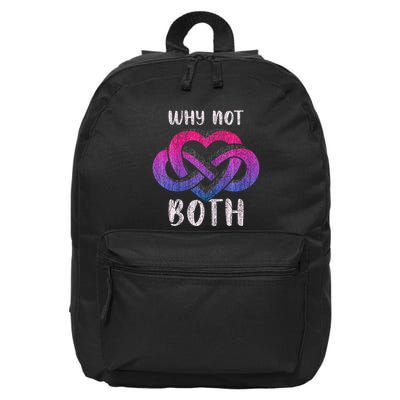 Bisexual Polyamory Symbol Why Not Both Bi Pride 16 in Basic Backpack