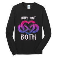 Bisexual Polyamory Symbol Why Not Both Bi Pride Tall Long Sleeve T-Shirt