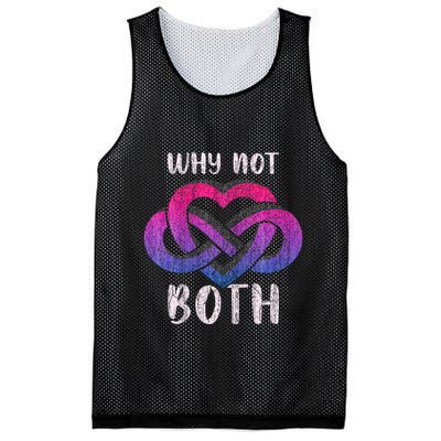 Bisexual Polyamory Symbol Why Not Both Bi Pride Mesh Reversible Basketball Jersey Tank