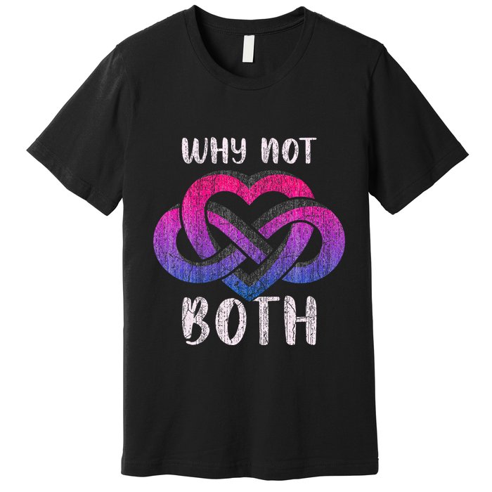 Bisexual Polyamory Symbol Why Not Both Bi Pride Premium T-Shirt