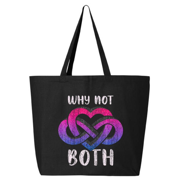 Bisexual Polyamory Symbol Why Not Both Bi Pride 25L Jumbo Tote