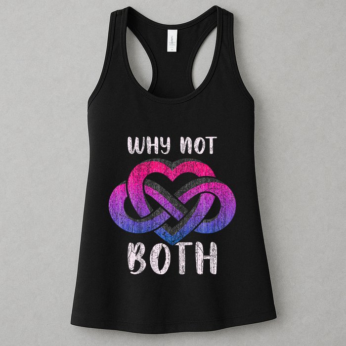 Bisexual Polyamory Symbol Why Not Both Bi Pride Womens Tank Top