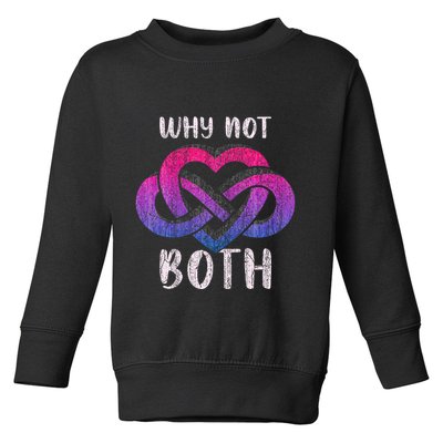 Bisexual Polyamory Symbol Why Not Both Bi Pride Toddler Sweatshirt