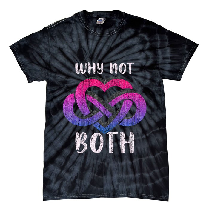Bisexual Polyamory Symbol Why Not Both Bi Pride Tie-Dye T-Shirt