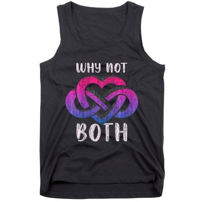 Bisexual Polyamory Symbol Why Not Both Bi Pride Tank Top