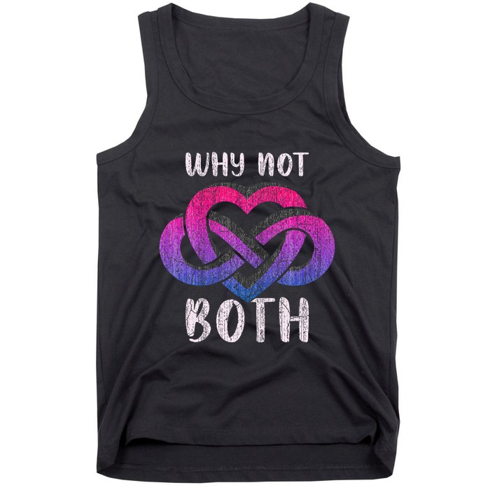 Bisexual Polyamory Symbol Why Not Both Bi Pride Tank Top