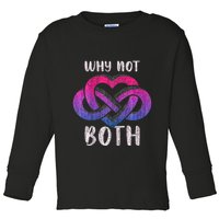 Bisexual Polyamory Symbol Why Not Both Bi Pride Toddler Long Sleeve Shirt