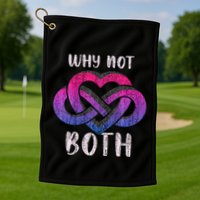Bisexual Polyamory Symbol Why Not Both Bi Pride Golf Towel