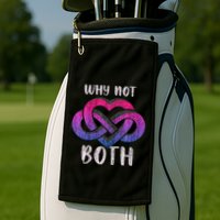 Bisexual Polyamory Symbol Why Not Both Bi Pride Golf Towel