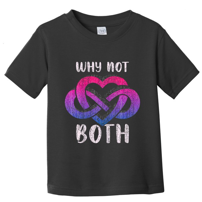Bisexual Polyamory Symbol Why Not Both Bi Pride Toddler T-Shirt