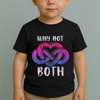 Bisexual Polyamory Symbol Why Not Both Bi Pride Toddler T-Shirt