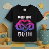 Bisexual Polyamory Symbol Why Not Both Bi Pride Toddler T-Shirt