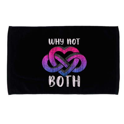 Bisexual Polyamory Symbol Why Not Both Bi Pride Microfiber Hand Towel