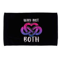 Bisexual Polyamory Symbol Why Not Both Bi Pride Microfiber Hand Towel