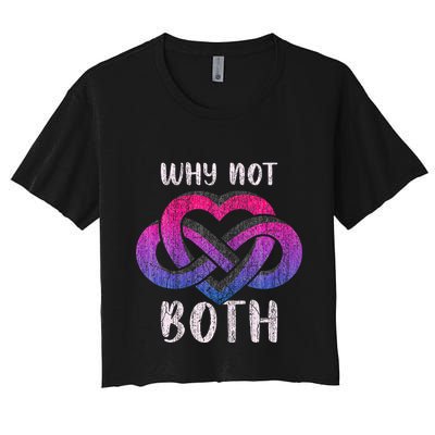Bisexual Polyamory Symbol Why Not Both Bi Pride Crop Top