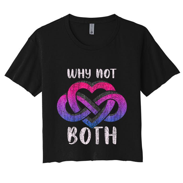 Bisexual Polyamory Symbol Why Not Both Bi Pride Crop Top